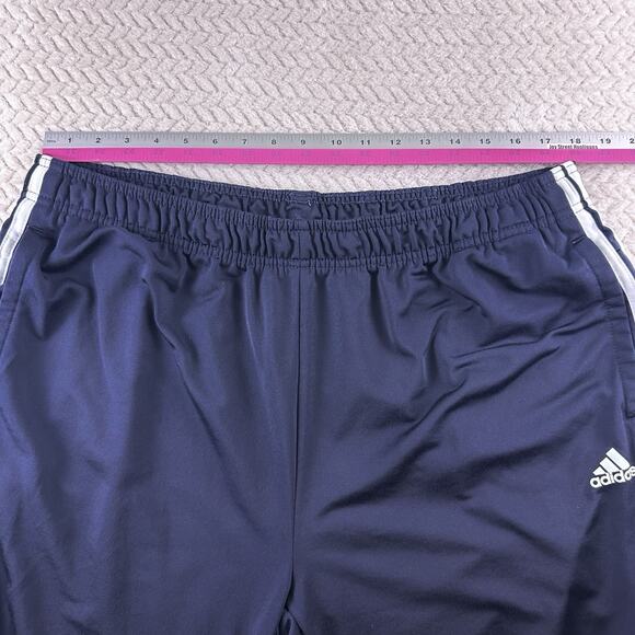 Adidas Classic Fleece Sweat Pants Mens 2XL Black 3 Stripes Logo Running Gym - Picture 5 of 11